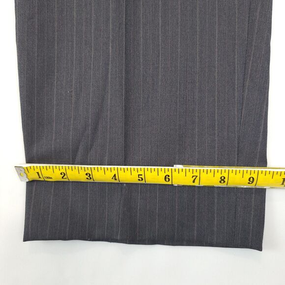 Jos A Bank Gordon 2PC Pant Suit Mens 44R Gray Striped Wool Signature Collection - Picture 6 of 16